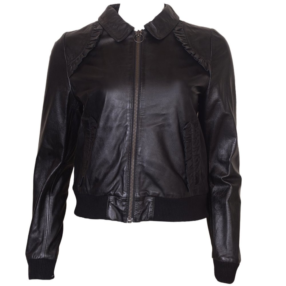 CLASSIC WOMEN’S MOTORCYCLE LEATHER BIKER JACKET